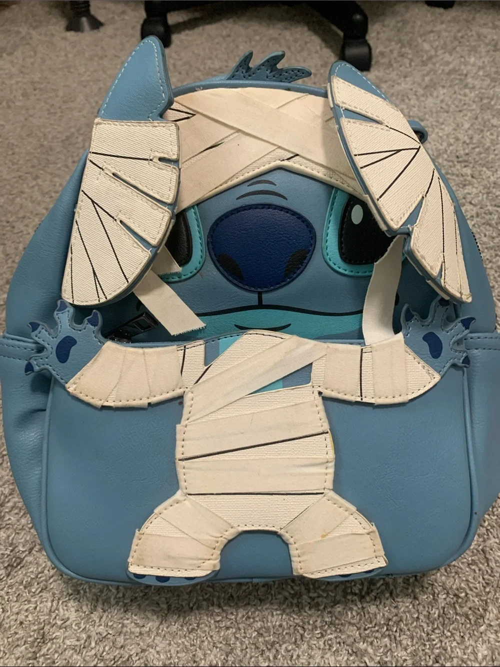 Her Universe Lilo and Stitch Character Mummy Blue Backpack